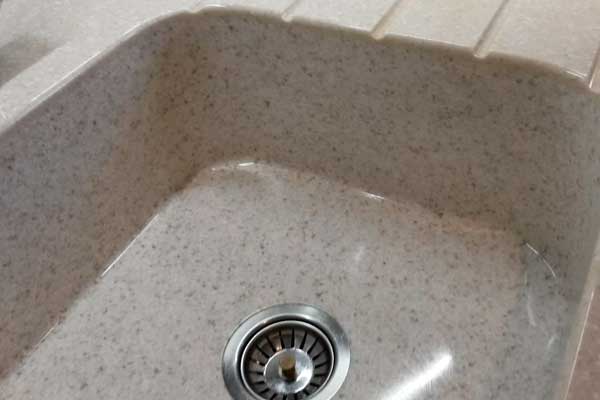 Реставрация раковины из искуственного камня